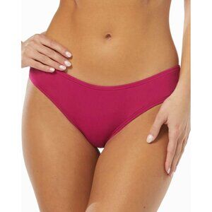Vince Camuto Swim Raspberry Bikini Bottoms Ruched Back Shirred Cheeky Size XS